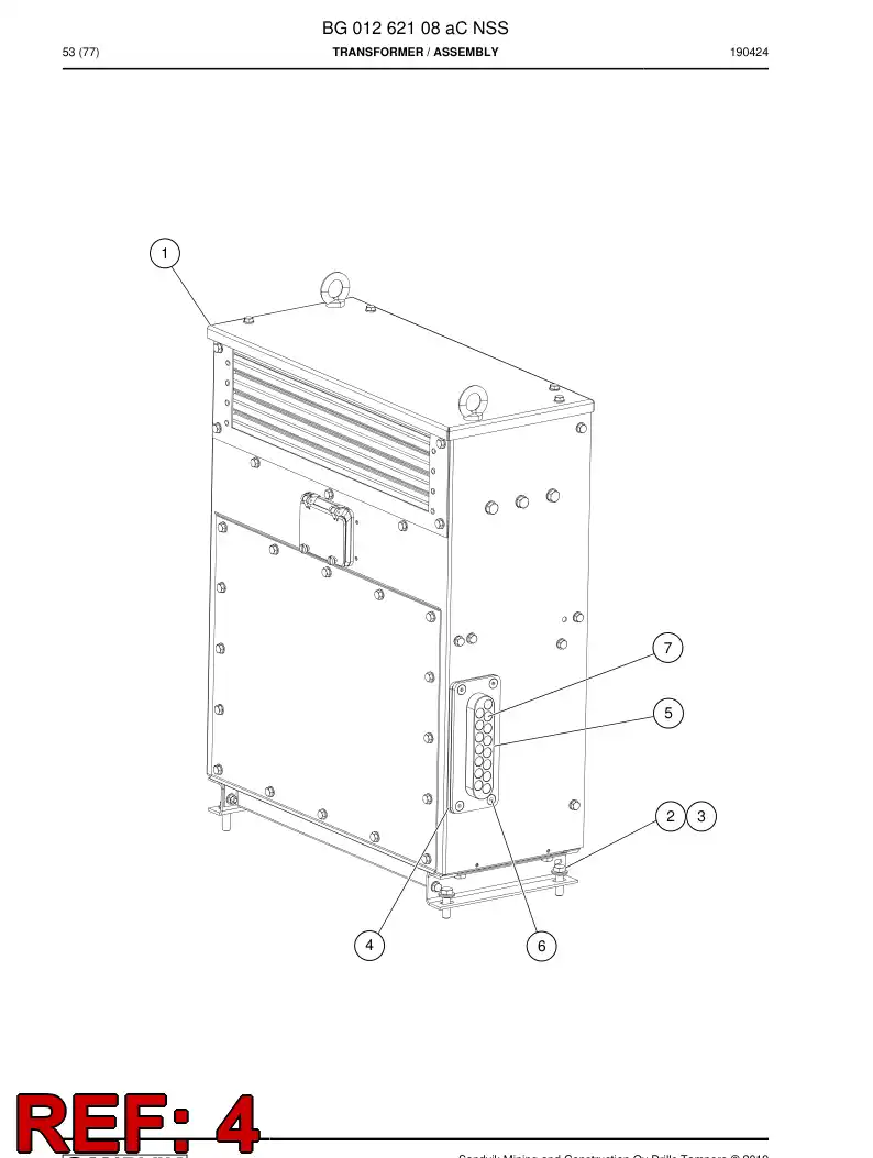 BG00711731a BG 007 117 31a Seal - Sandvik Technical Drawing