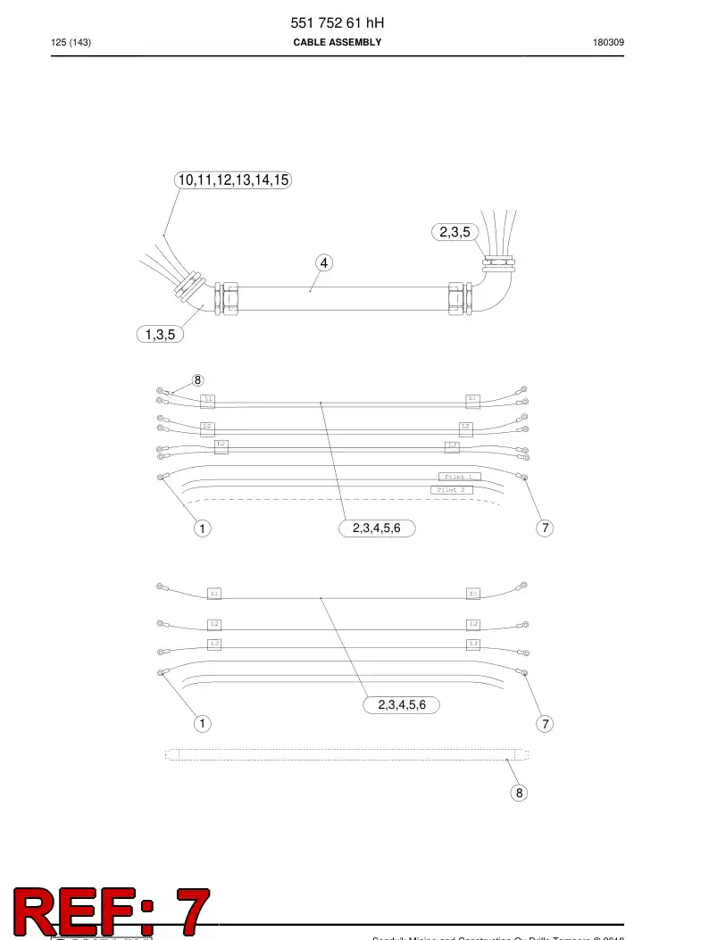 BG00713042a BG 007 130 42a Washer, Lock, Pair - Sandvik Technical Drawing