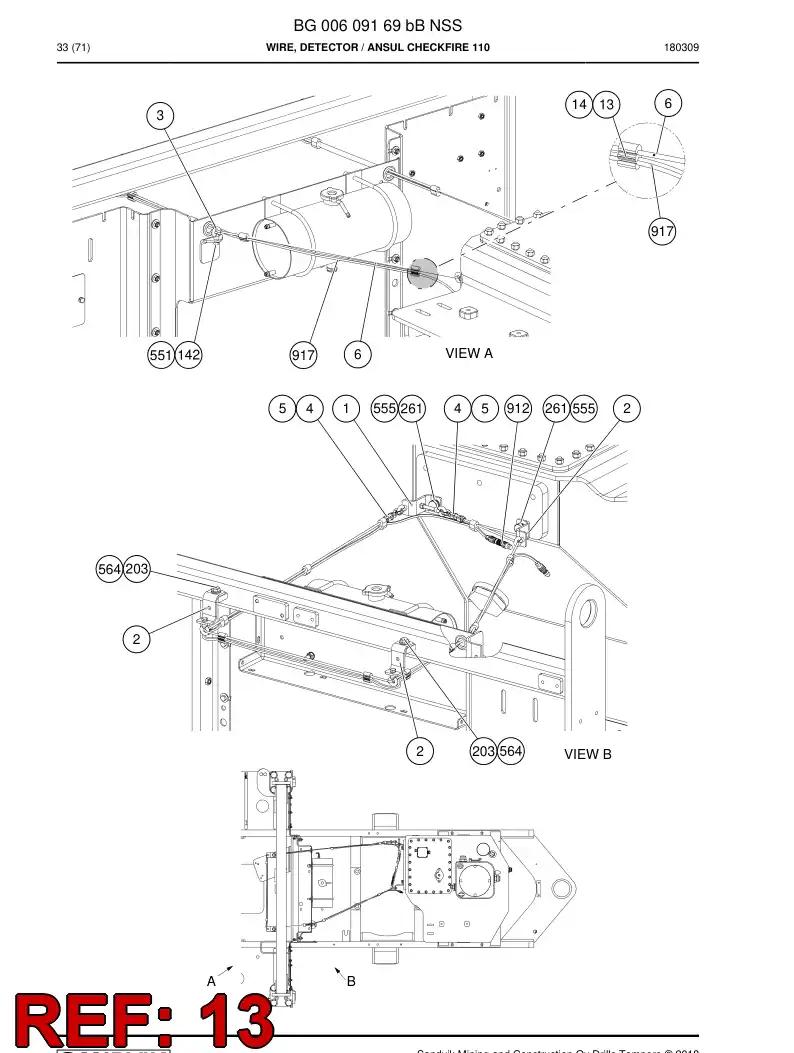 BG00713323a BG 007 133 23a INSULATING WASHER - Sandvik Technical Drawing