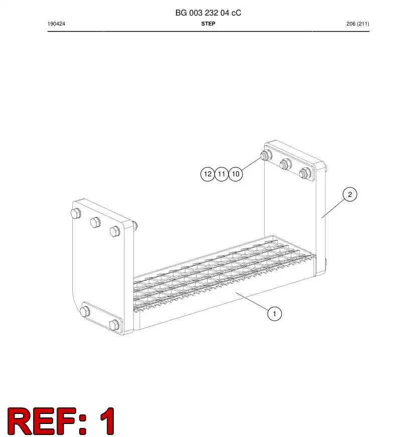 BG00713519a BG 007 135 19a Step - Sandvik Technical Drawing