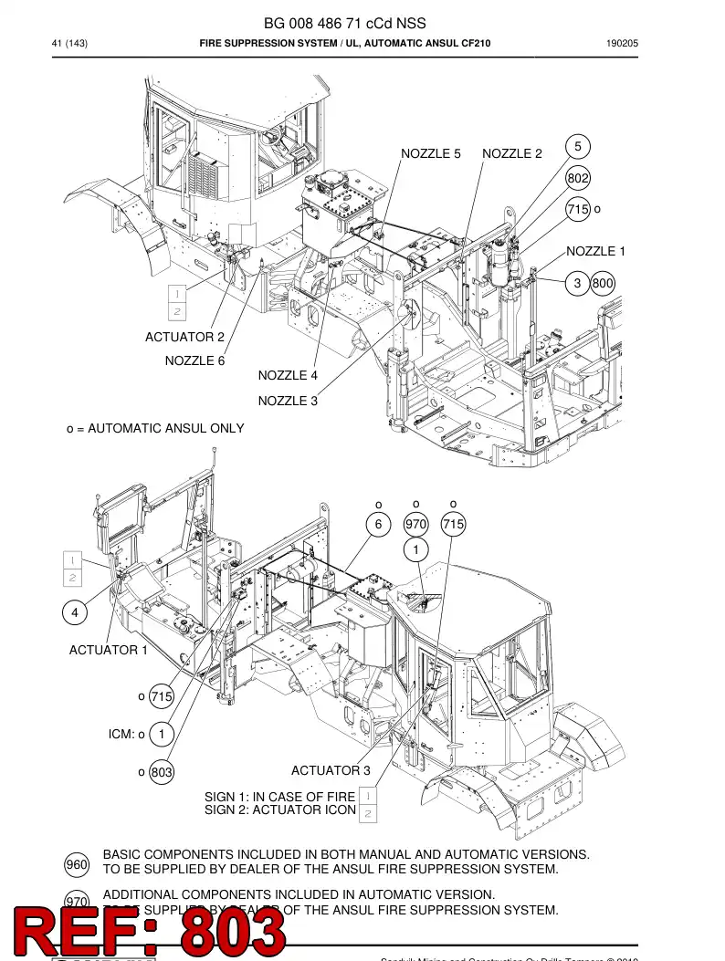 BG00713860a BG 007 138 60a Cable Assembly - Sandvik Technical Drawing
