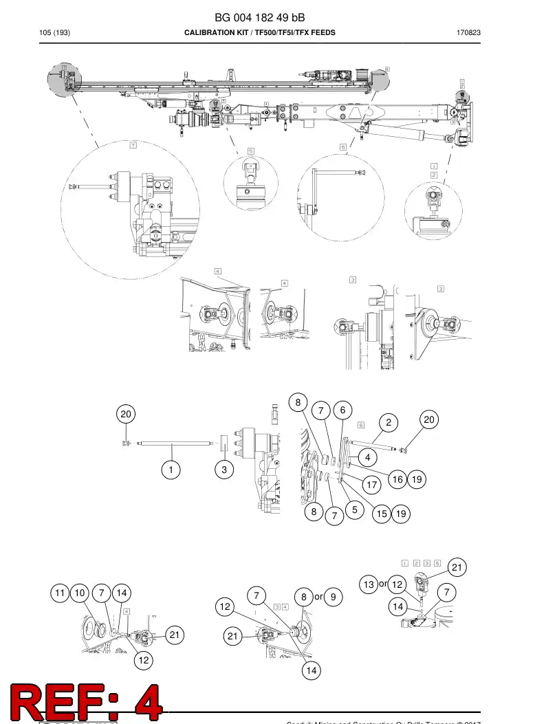 BG00714658a BG 007 146 58a Plate, Mounting - Sandvik Technical Drawing