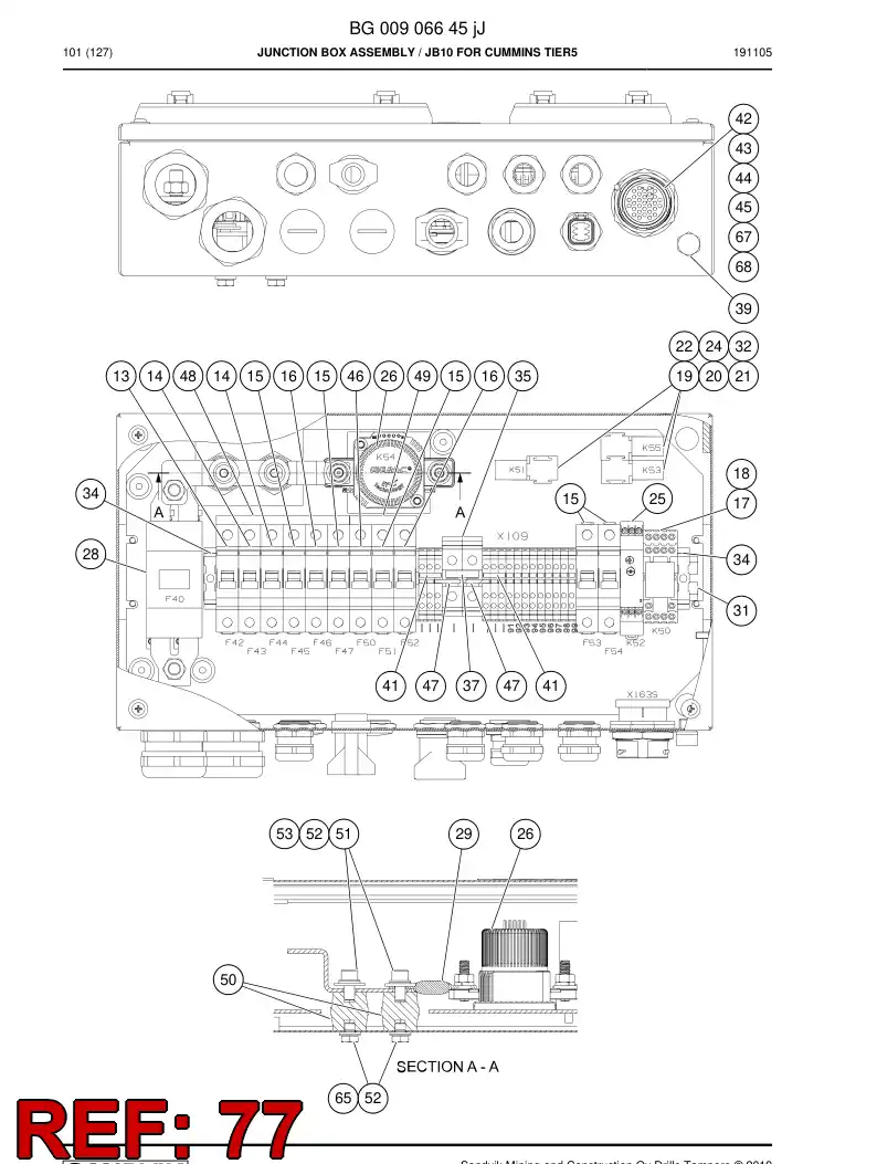 BG00715572a BG 007 155 72a Conductor - Sandvik Technical Drawing