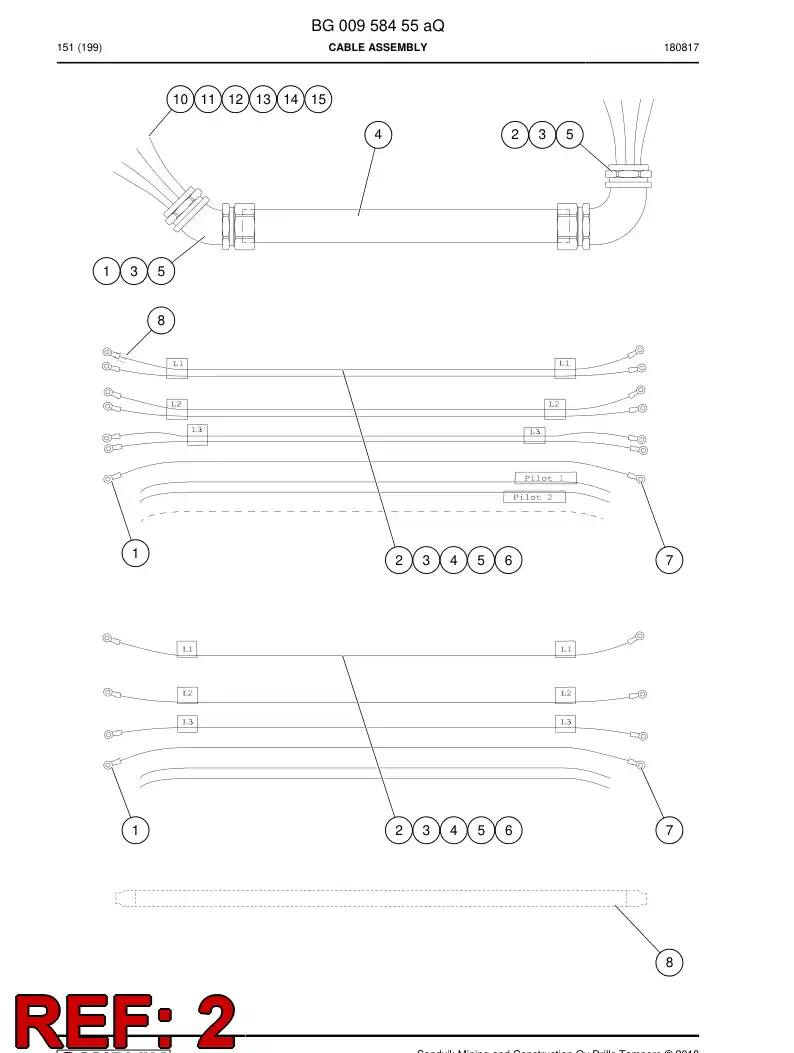 BG00715577a BG 007 155 77a Conductor - Sandvik Technical Drawing