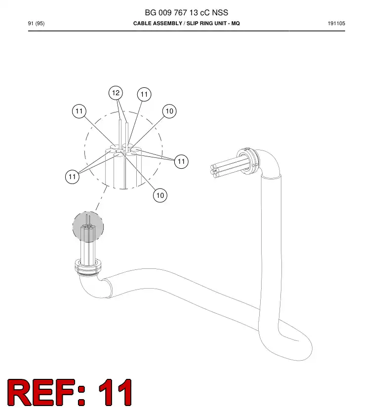 BG00715581a BG 007 155 81a Conductor - Sandvik Technical Drawing