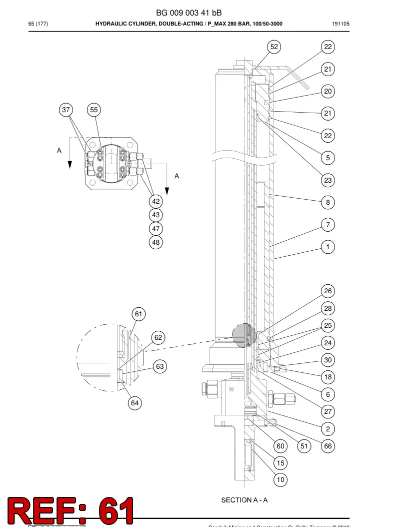 BG00718300b BG 007 183 00b Holder - Sandvik Technical Drawing