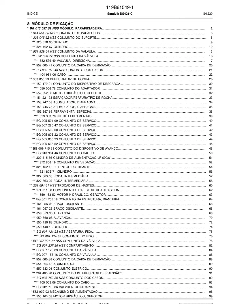 BG00718316c BG 007 183 16c ASSEMBLY DA VLVULA - Sandvik Technical Drawing