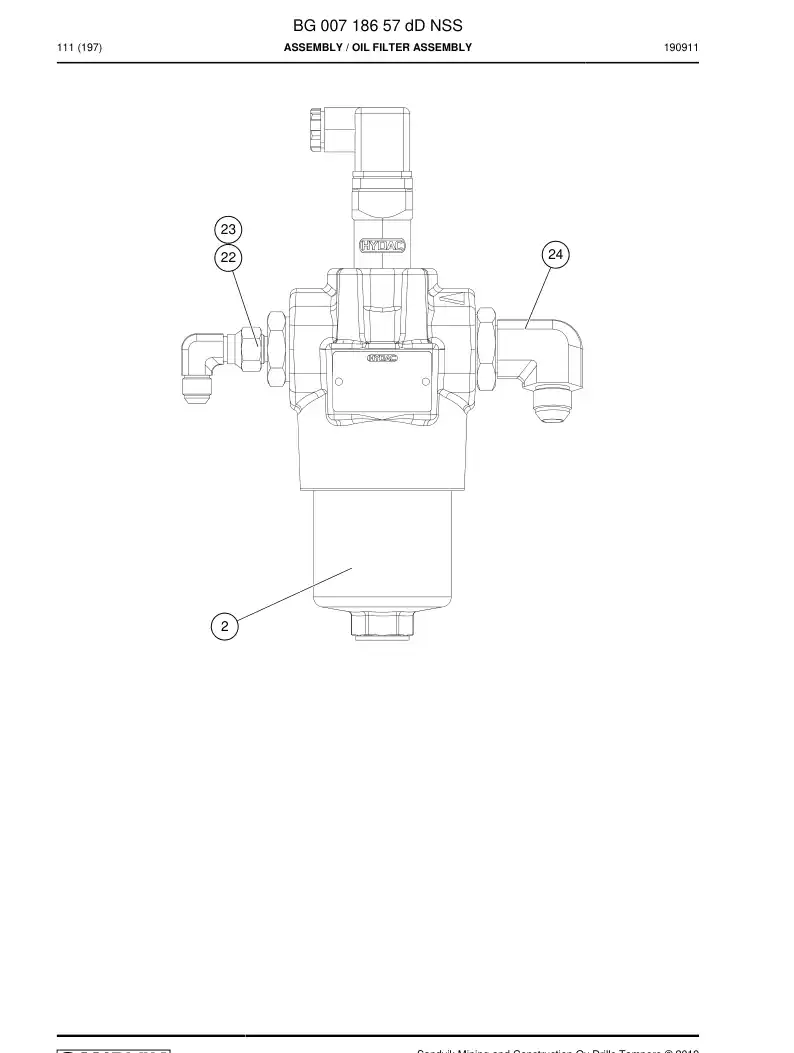 BG00718657d BG 007 186 57d Assembly - Sandvik Technical Drawing