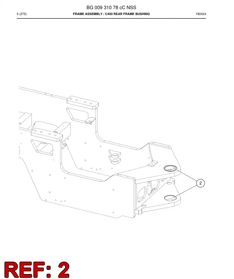 BG00719179c BG 007 191 79c Bushing - Sandvik Technical Drawing