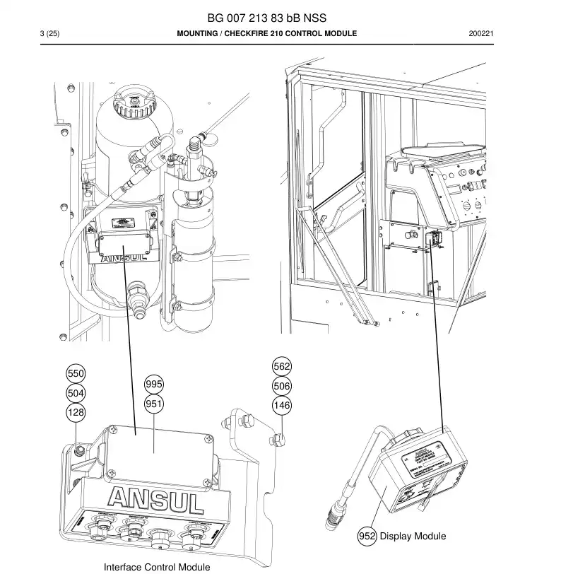BG00721383b BG 007 213 83b Mounting - Sandvik Technical Drawing