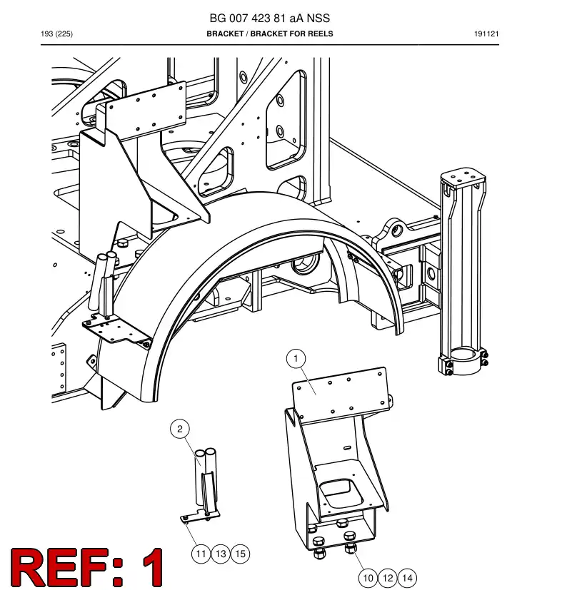 BG00721692a BG 007 216 92a Bracket - Sandvik Technical Drawing