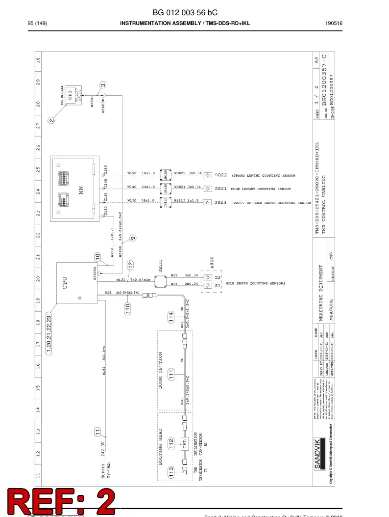 BG00721748a BG 007 217 48a Programmed Electronic Assembly - Sandvik Technical Drawing