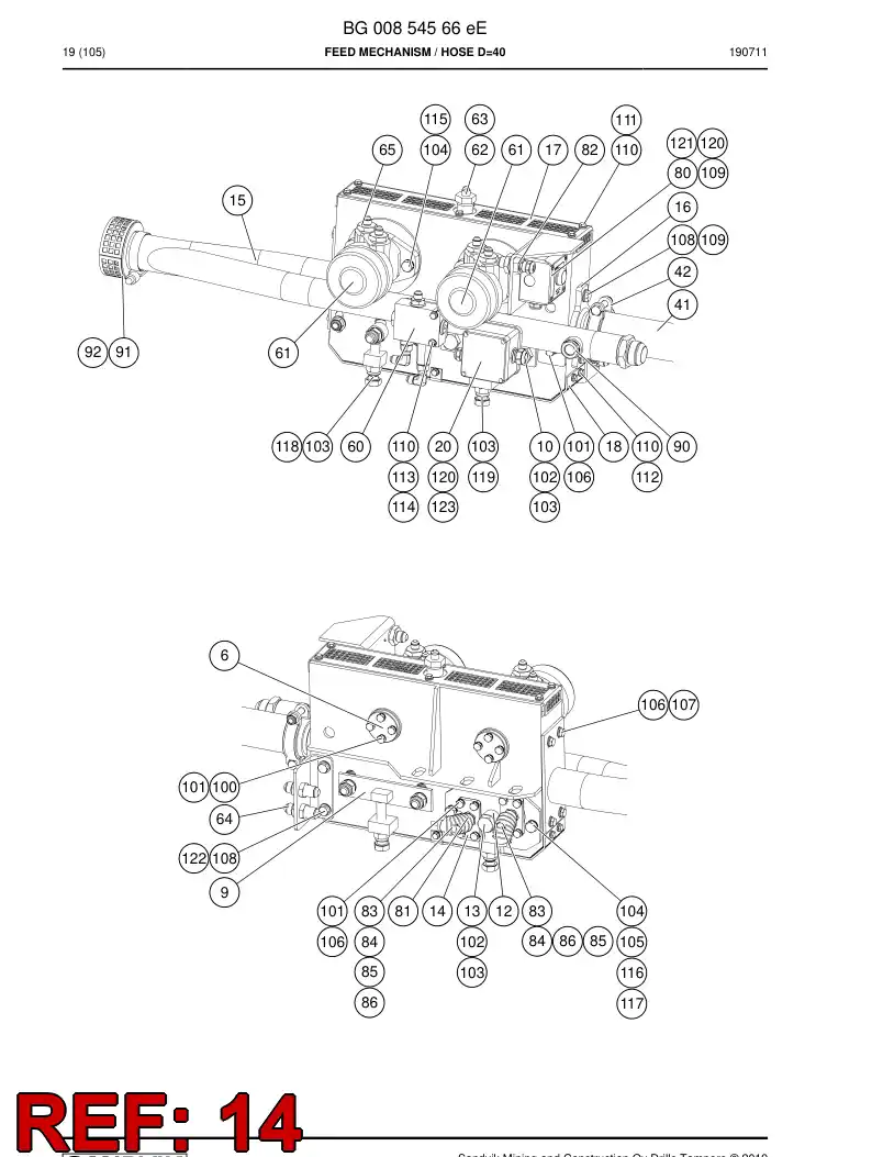 BG00722472a BG 007 224 72a Plate - Sandvik Technical Drawing