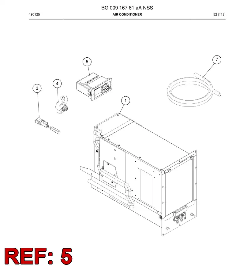 BG00722667a BG 007 226 67a Control Device - Sandvik Technical Drawing