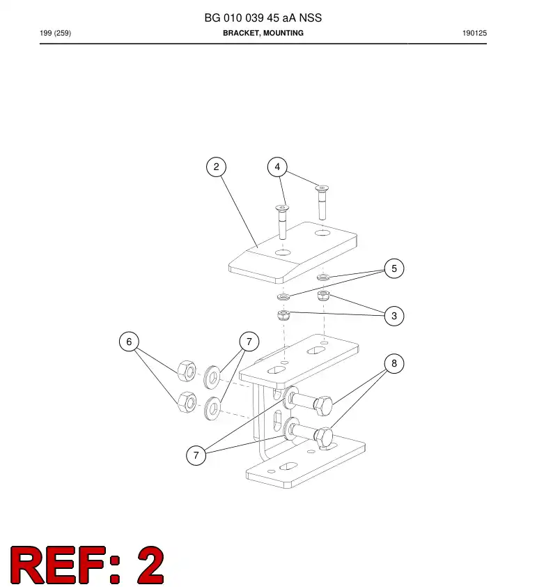 BG00722963a BG 007 229 63a Slipper Pad - Sandvik Technical Drawing