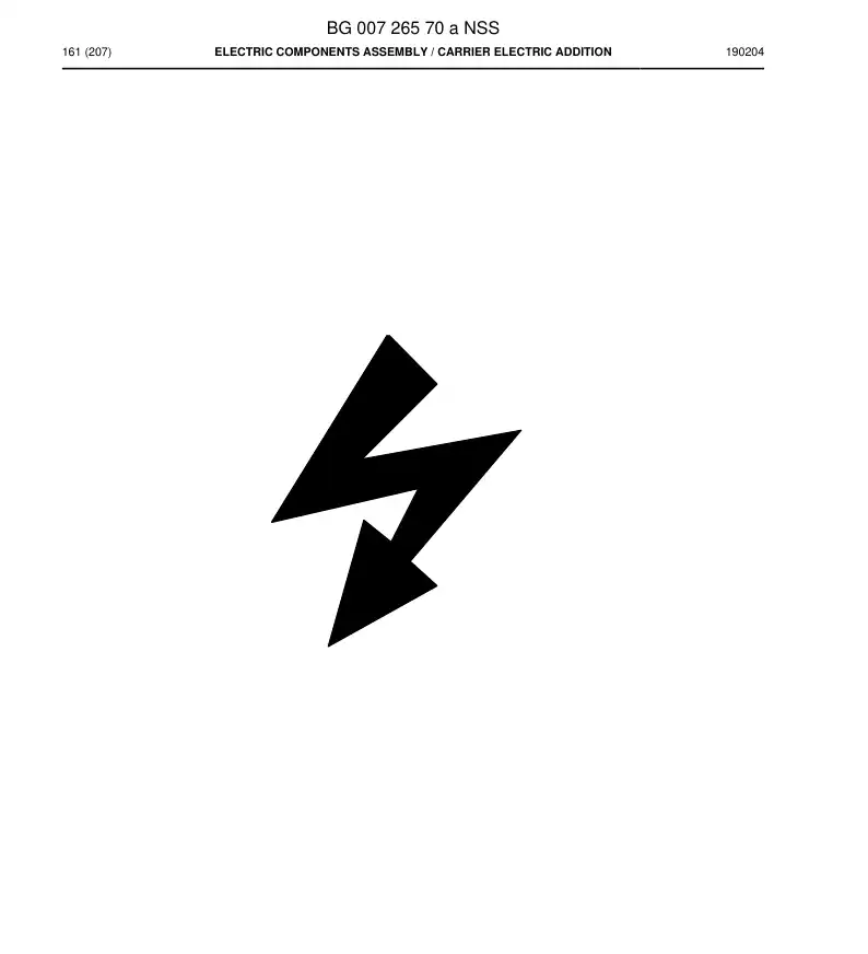 BG00726570a BG 007 265 70a Electric Components Assembly - Sandvik Technical Drawing