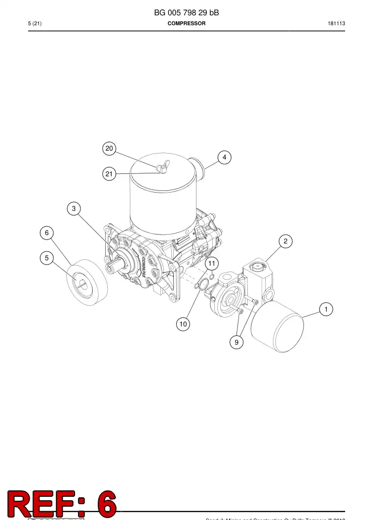 BG00727514a BG 007 275 14a Pulley - Sandvik Technical Drawing