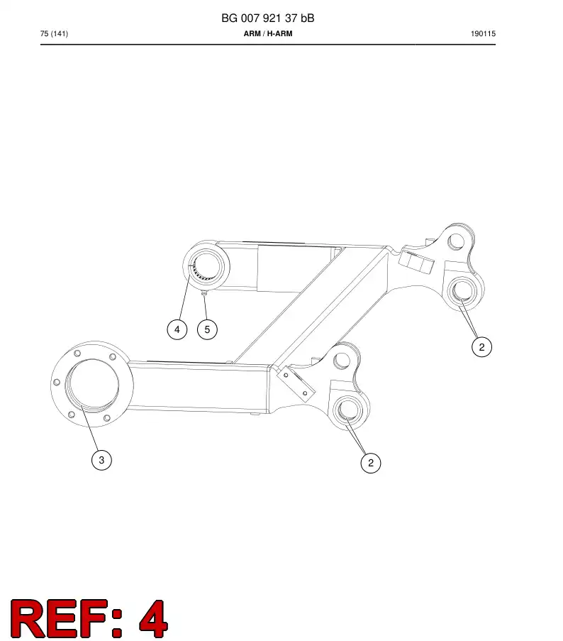 BG00730561a BG 007 305 61a Bearing - Sandvik Technical Drawing