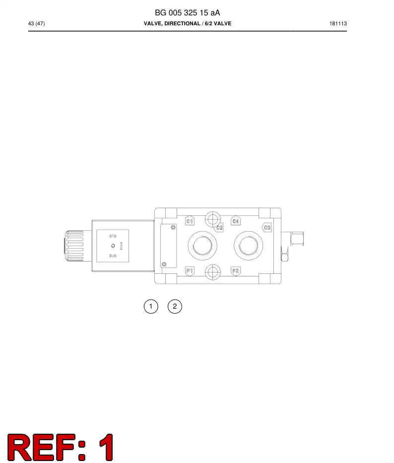 BG00731947a BG 007 319 47a Seal Kit - Sandvik Technical Drawing