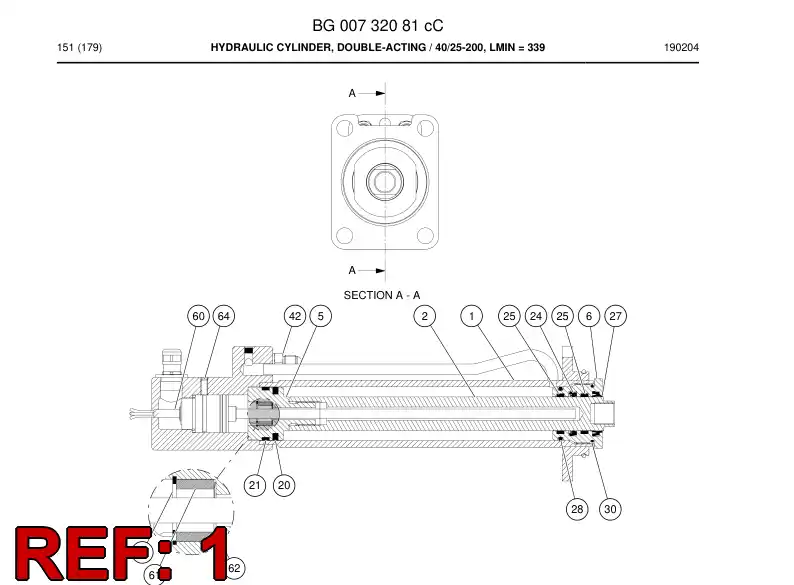 BG00732083b BG 007 320 83b Cylinder Tube Welding - Sandvik Technical Drawing