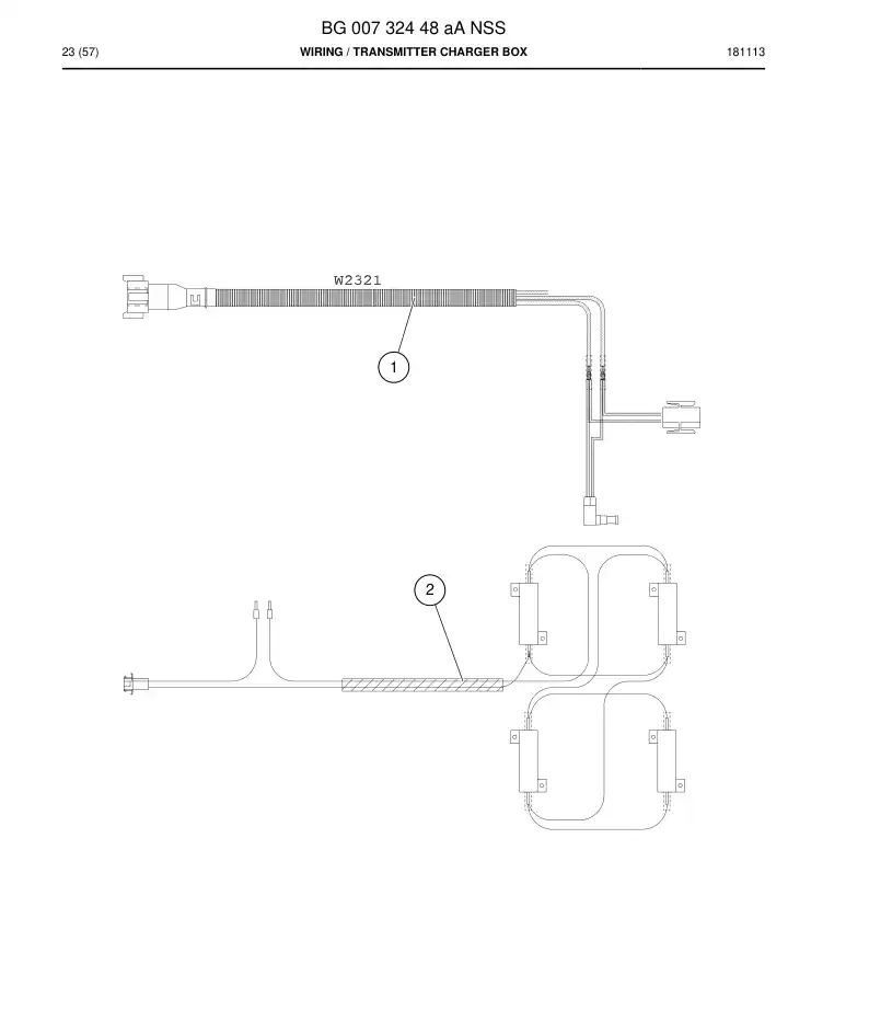 BG00732448a BG 007 324 48a Wiring - Sandvik Technical Drawing