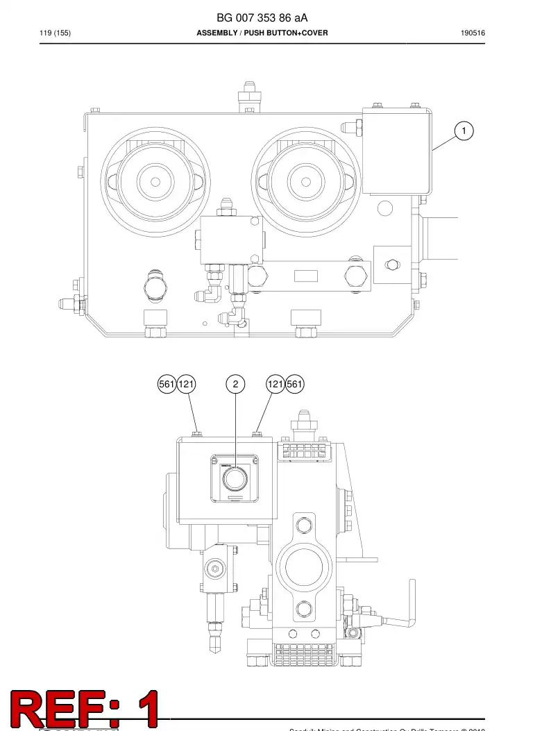 BG00734890a BG 007 348 90a Cover - Sandvik Technical Drawing
