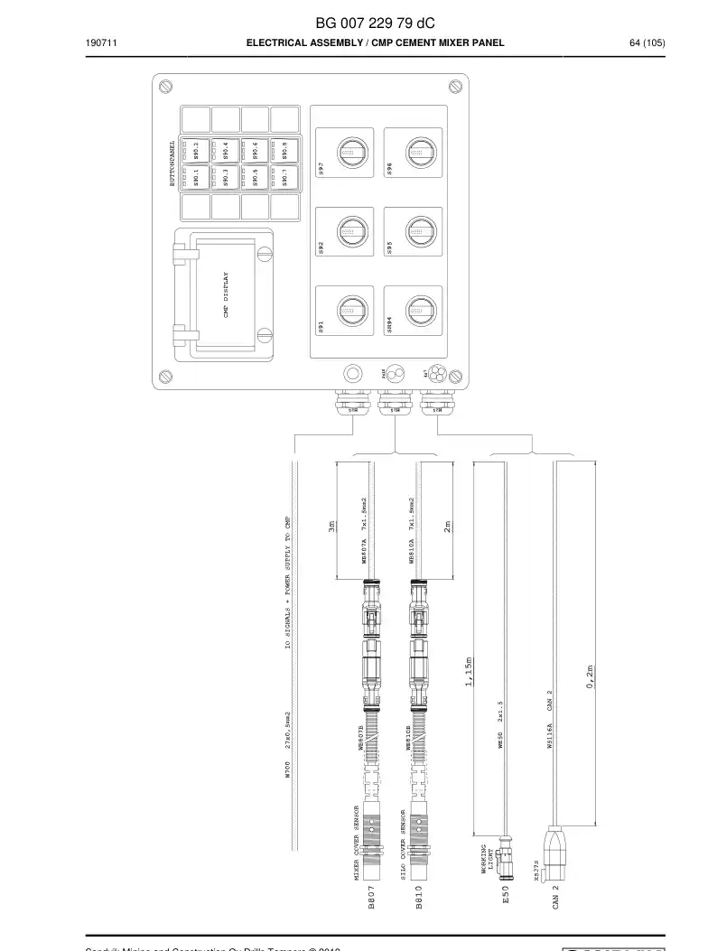 BG00735622a BG 007 356 22a Decal - Sandvik Technical Drawing