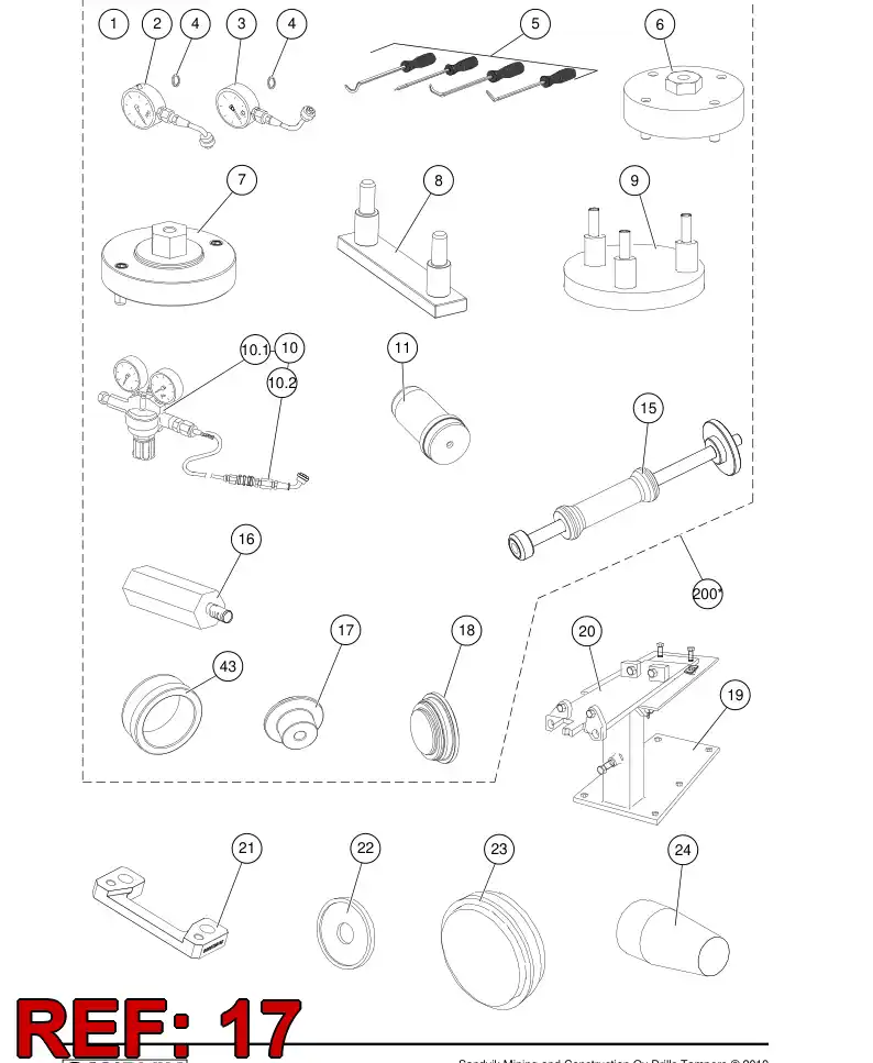 BG00736177a BG 007 361 77a Punch - Sandvik Technical Drawing