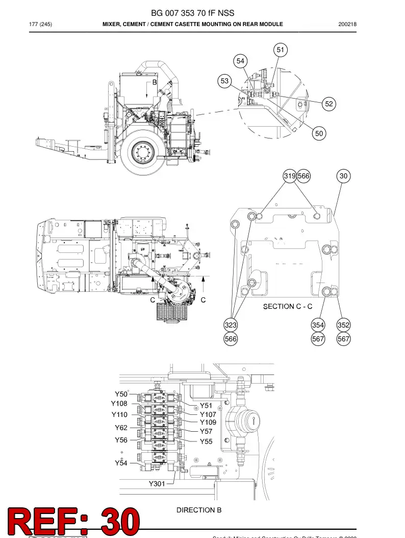BG00736451b BG 007 364 51b Plate - Sandvik Technical Drawing