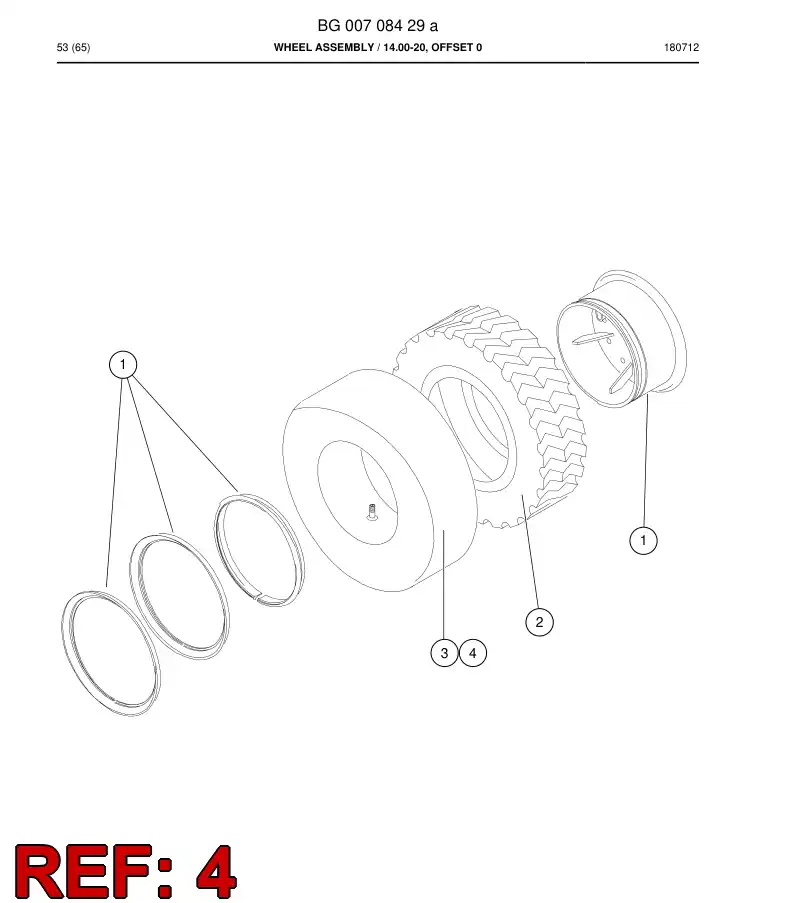 BG00736669a BG 007 366 69a Band, Rim - Sandvik Technical Drawing