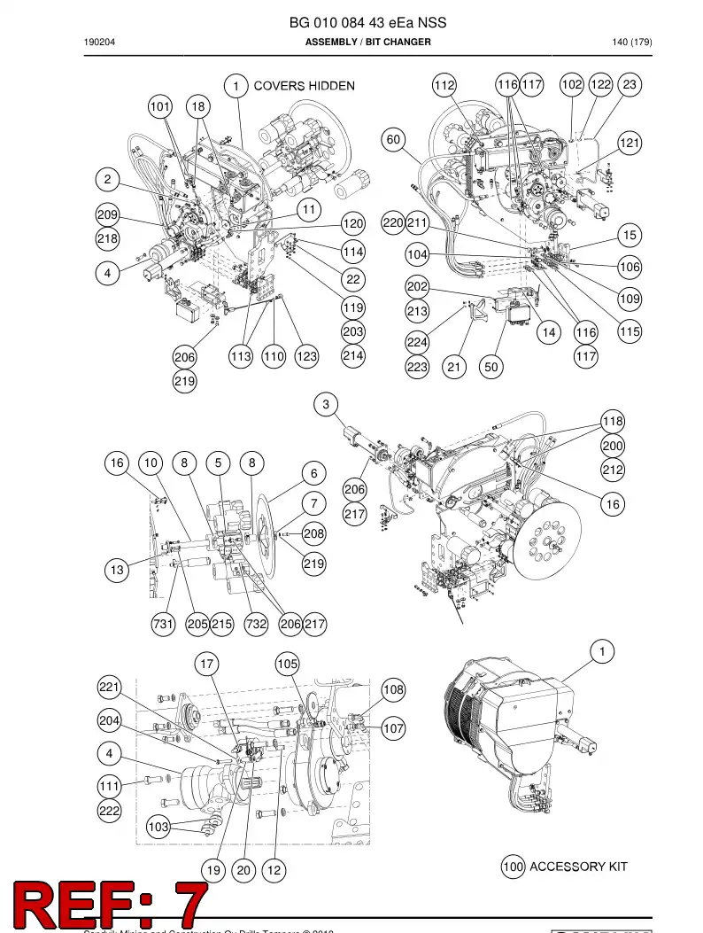 BG00738300a BG 007 383 00a Plate - Sandvik Technical Drawing