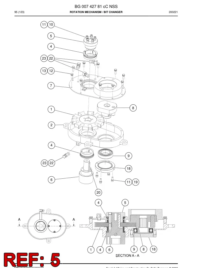 BG00741197a BG 007 411 97a Shaft - Sandvik Technical Drawing