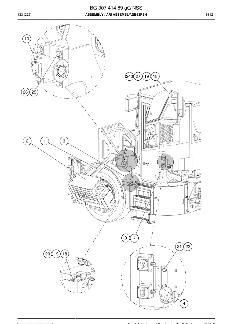 BG00741489g BG 007 414 89g Assembly - Sandvik Technical Drawing
