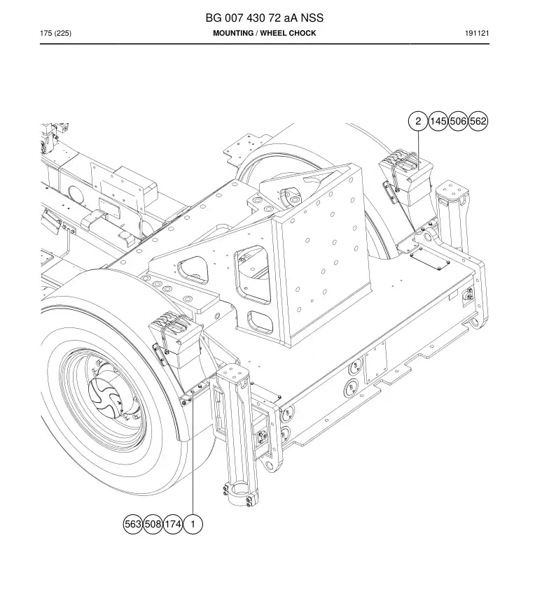 BG00743072a BG 007 430 72a Mounting - Sandvik Technical Drawing