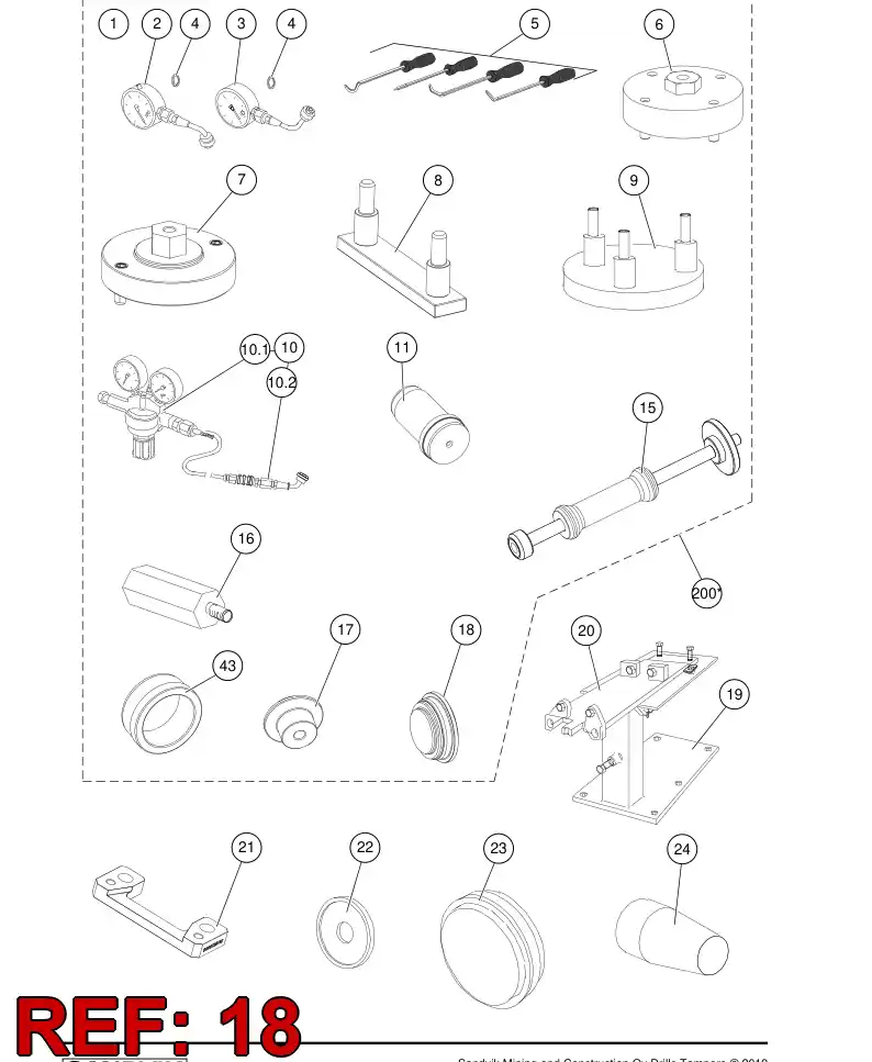 BG00743344a BG 007 433 44a Punch - Sandvik Technical Drawing