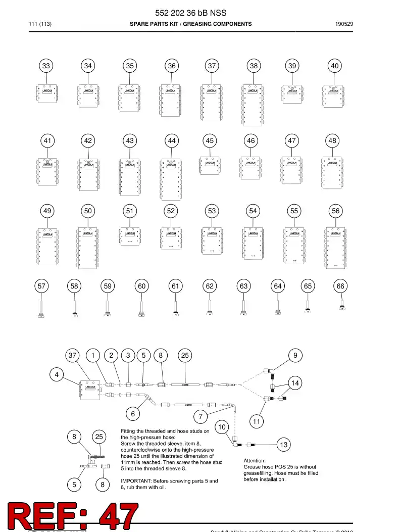 BG00743476b BG 007 434 76b DISTRIBUIDOR - Sandvik Technical Drawing