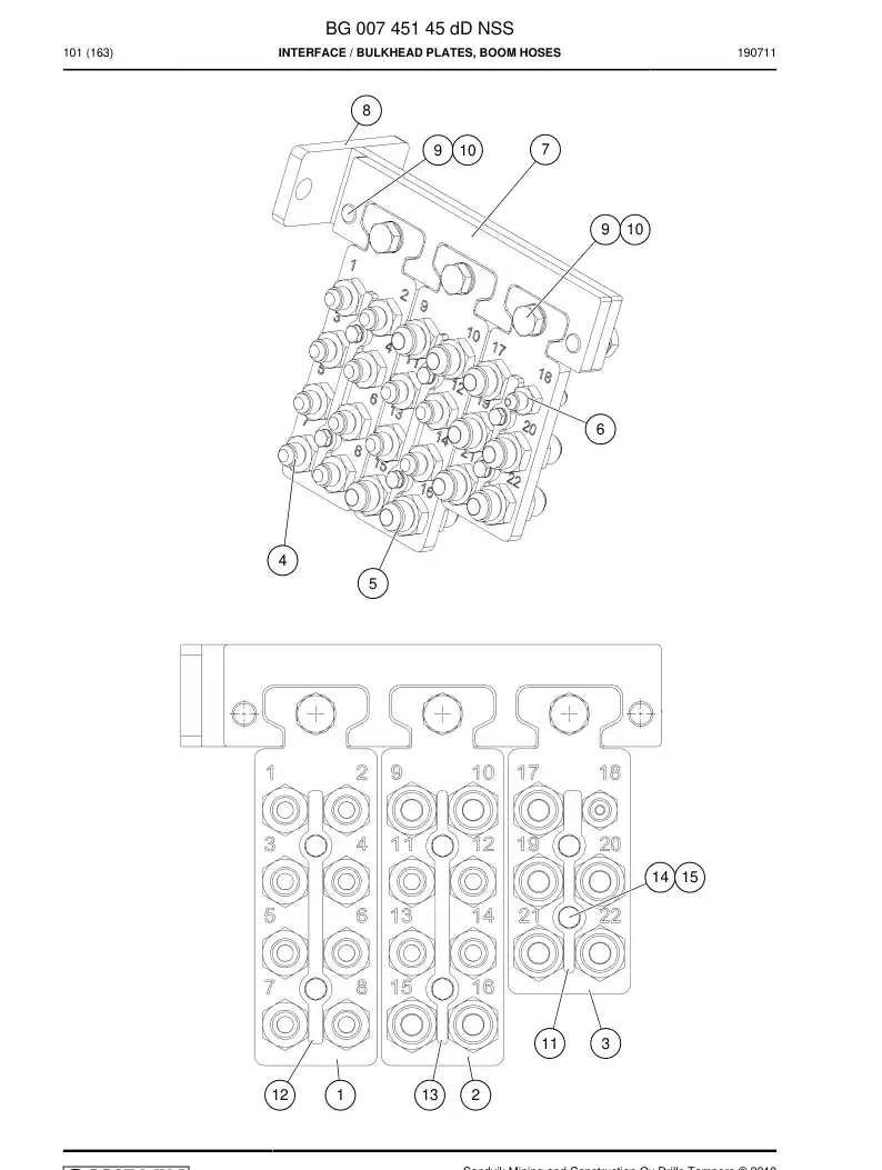 BG00745145d BG 007 451 45d Interface - Sandvik Technical Drawing