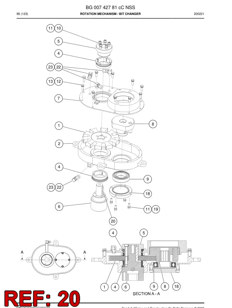 BG00745729b BG 007 457 29b Spline - Sandvik Technical Drawing