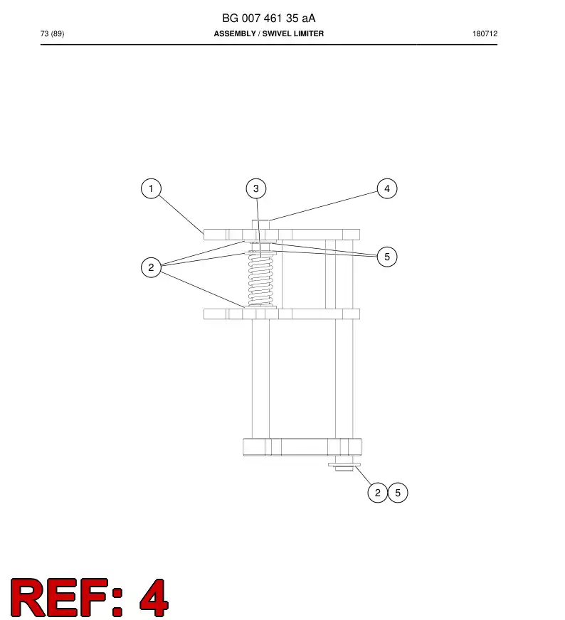 BG00746771a BG 007 467 71a Drawbar - Sandvik Technical Drawing