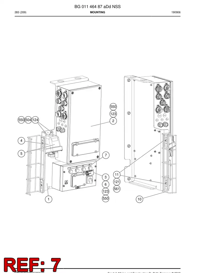 BG00747337a BG 007 473 37a Decal - Sandvik Technical Drawing