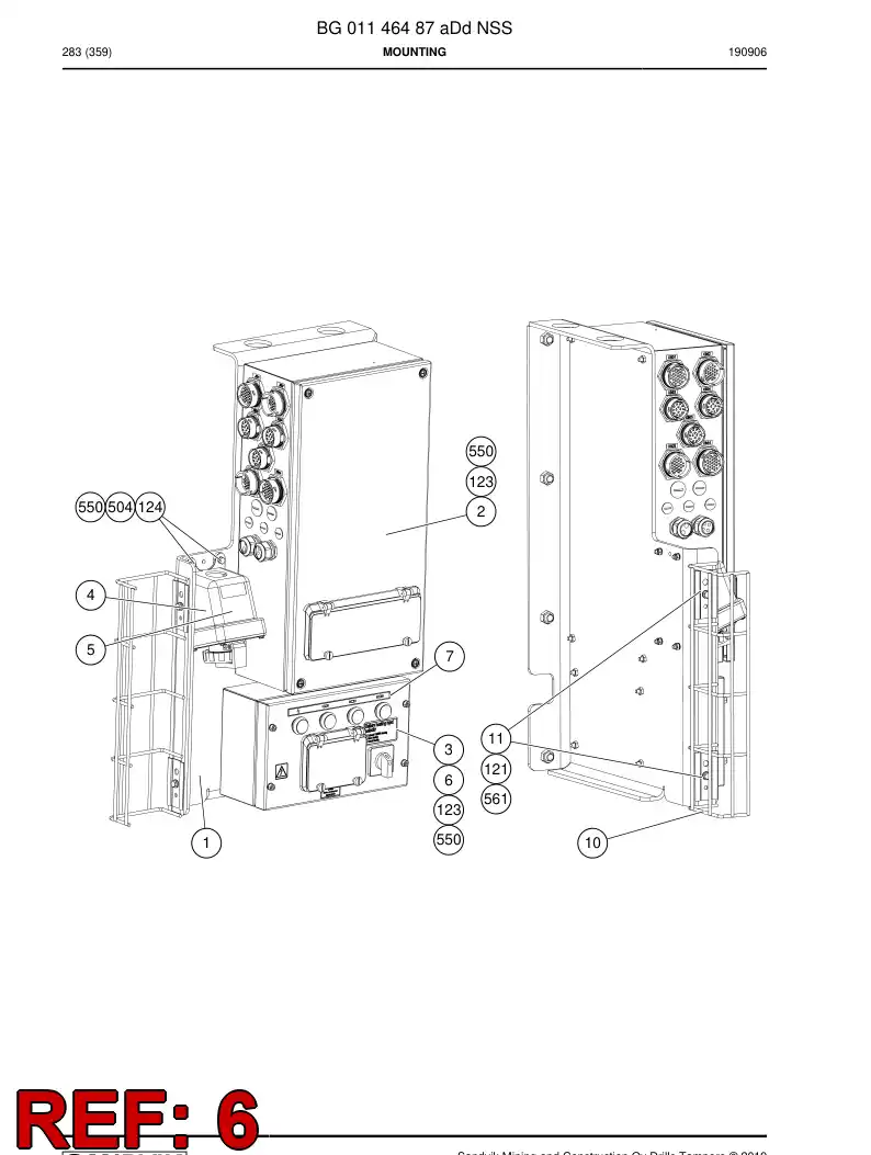 BG00748025a BG 007 480 25a Decal - Sandvik Technical Drawing