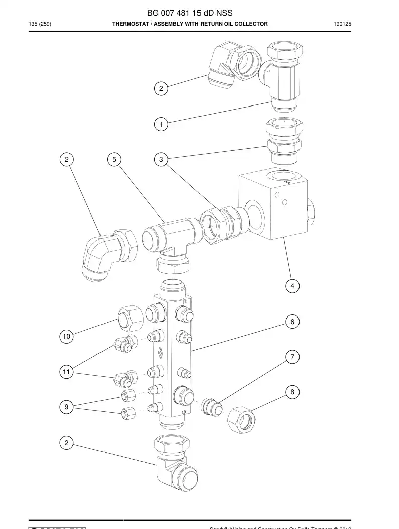 BG00748115d BG 007 481 15d Thermostat - Sandvik Technical Drawing