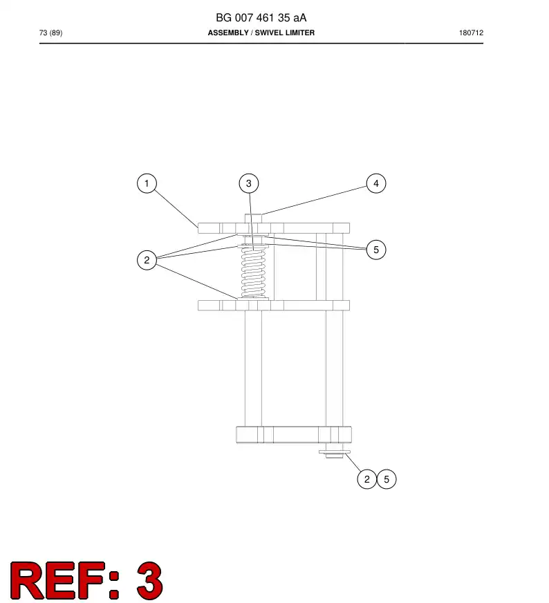 BG00748694a BG 007 486 94a Spring - Sandvik Technical Drawing