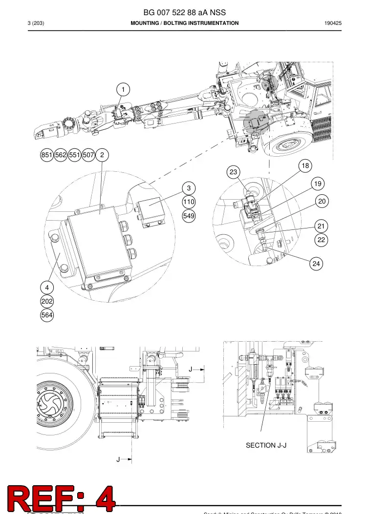 BG00748803a BG 007 488 03a Plate - Sandvik Technical Drawing