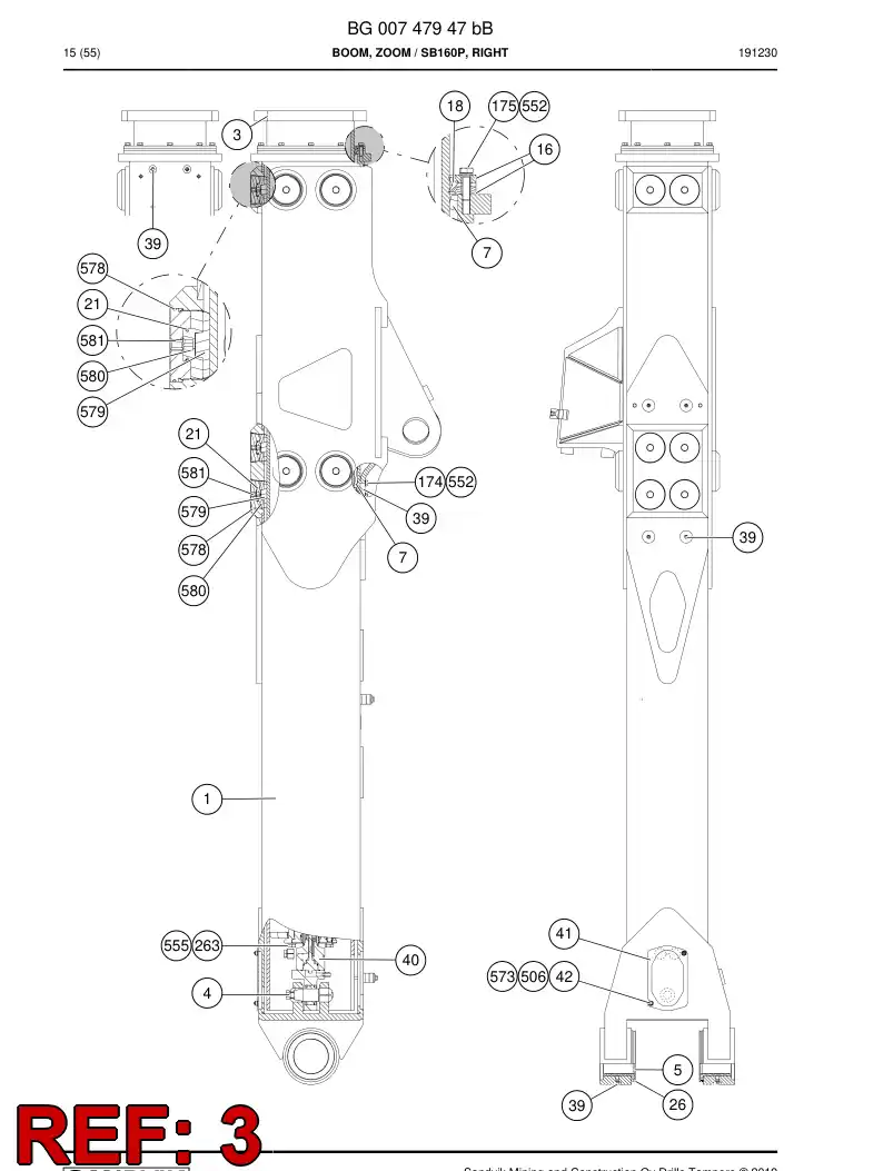 BG00749081a BG 007 490 81a Tube, Inner - Sandvik Technical Drawing