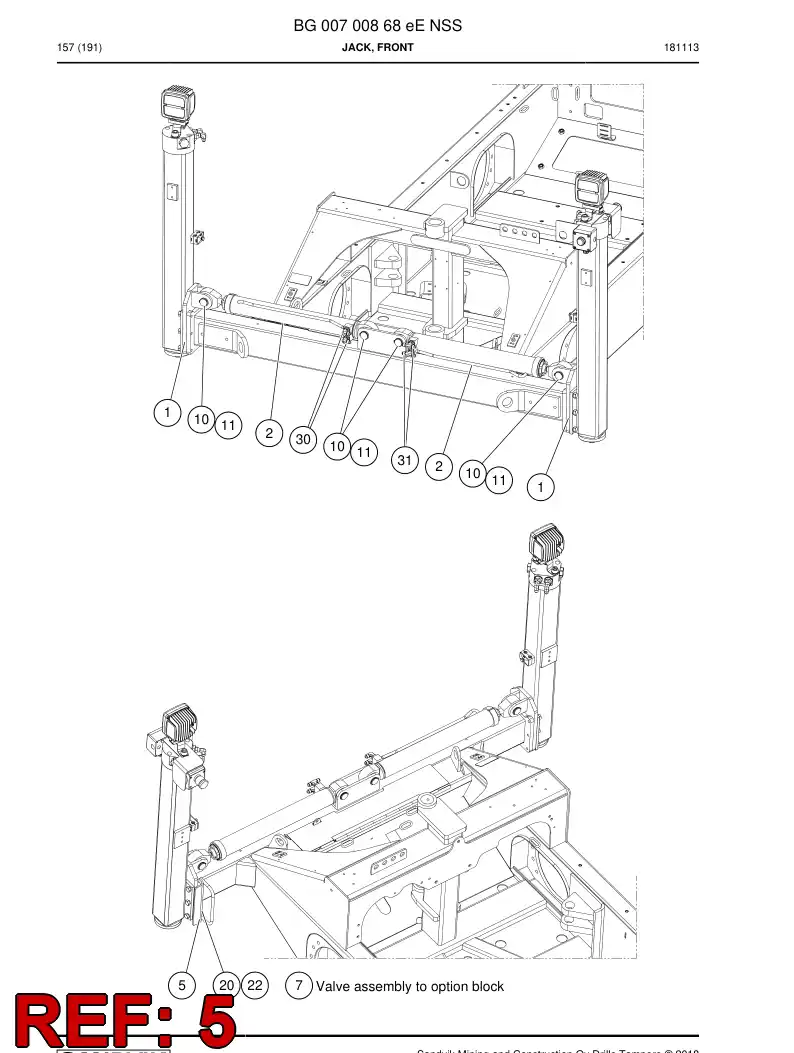 BG00749087a BG 007 490 87a Guide, Hose - Sandvik Technical Drawing
