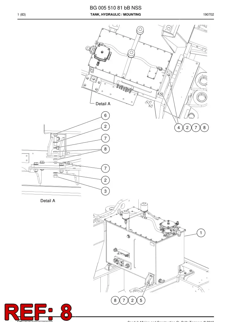 BG00749476a BG 007 494 76a Washer - Sandvik Technical Drawing