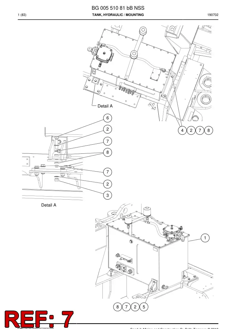 BG00749477a BG 007 494 77a Washer - Sandvik Technical Drawing