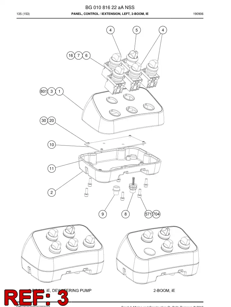 BG00754654a BG 007 546 54a Decal - Sandvik Technical Drawing