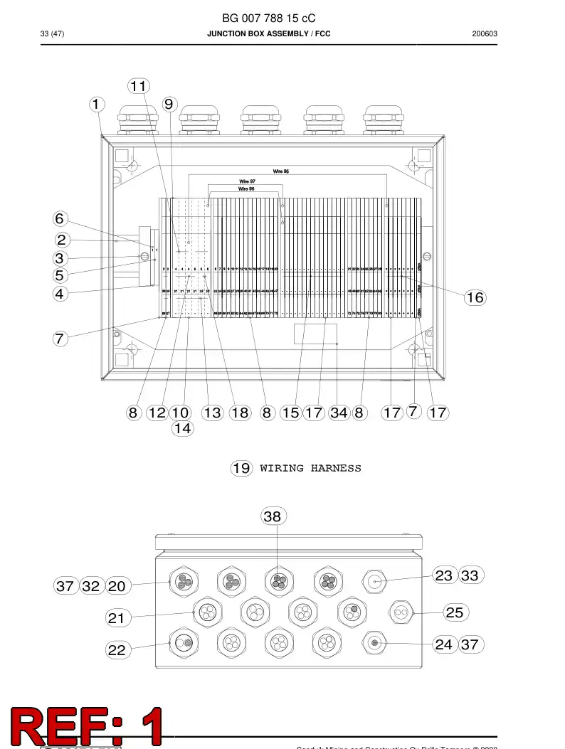 BG00756928c BG 007 569 28c Enclosure, Steel - Sandvik Technical Drawing